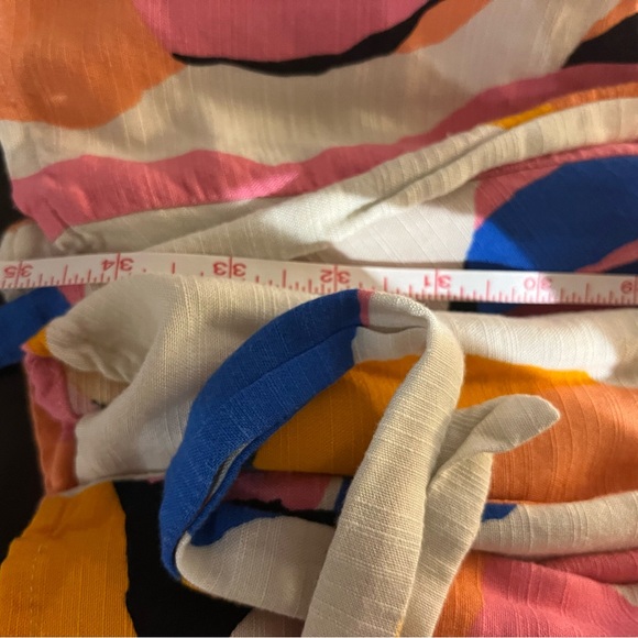 Woman’s XXL dress. Balloon sleeves, v-neck, tie waist. Pink, blue, and orange! - Picture 11 of 11